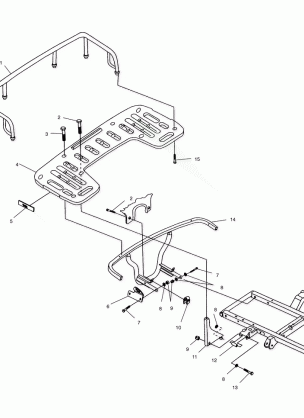 REAR RACK MOUNTING - A00CH33AA (4957715771A008)