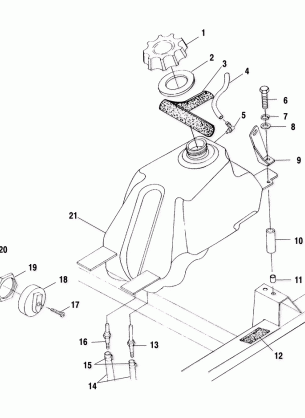 FUEL TANK - A00CH33AA (4957715771B001)