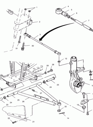 A-ARM / STRUT MOUNTING - A00CH33AC (4959905990C003)