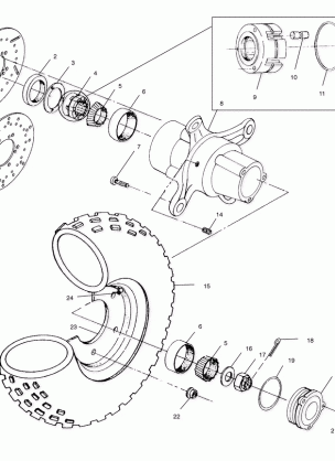 FRONT WHEEL - A00CH33AC (4959905990B008)