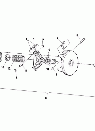 DRIVE CLUTCH - A00CH33AC (4959905990C004)