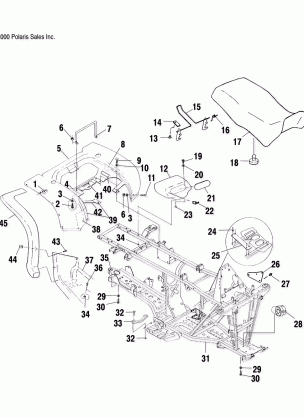 REAR CAB and SEAT - A00CH33AC (4959905990A005)