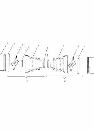 REAR DRIVE SHAFT - A00CH33AC (4959905990B005)