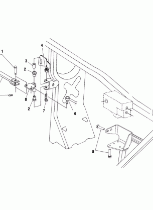 FRAME MOUNTING - A00CH33AC (4959905990C002)