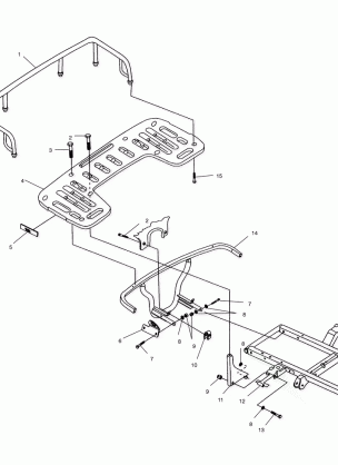 REAR RACK MOUNTING - A00CH33AC (4959905990A008)