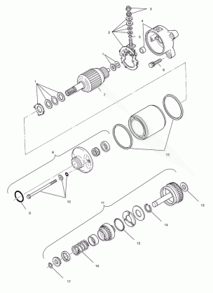 STARTING MOTOR - A00CH33AC (4959905990D013)