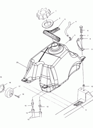 FUEL TANK - A00CH33AC (4959905990B002)