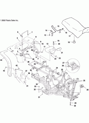 REAR CAB and SEAT - A00CH46CA (4954785478A005)