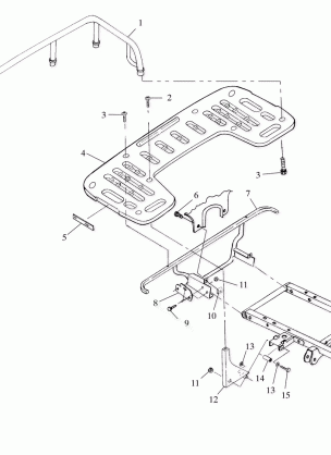 REAR RACK MOUNTING - A00CH46CA (4954785478A008)