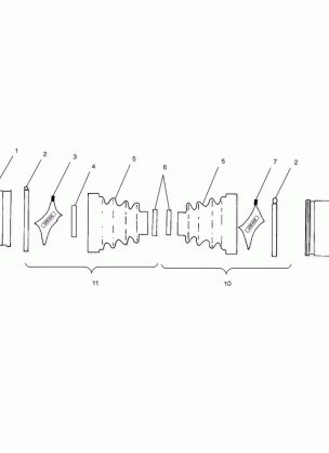 REAR DRIVE SHAFT - A00CH50AA (4954805480B006)