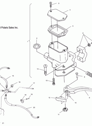 CONTROLS - MASTER CYLINDER / BRAKE LINE - A00AA32AA (4949914991B002)