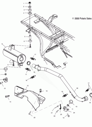 EXHAUST SYSTEM - A00AA32AA (4949914991A011)