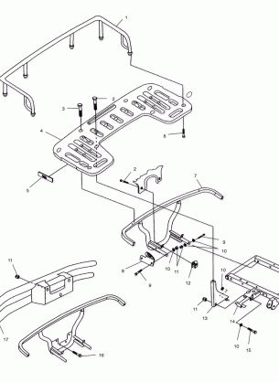 REAR RACK MOUNTING - A00CH50AA (4954805480A008)