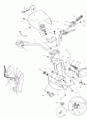 HANDLEBAR and HEADLIGHT POD - A00CH50AA (4954805480C001)