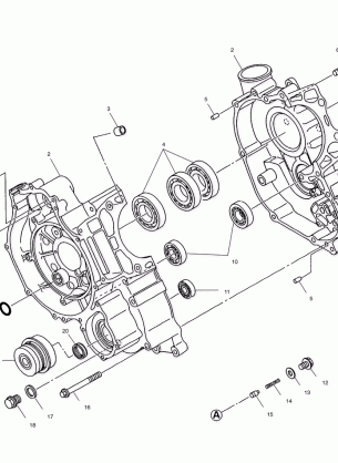 CRANKCASE - A00CH50AK (4954805480D008)