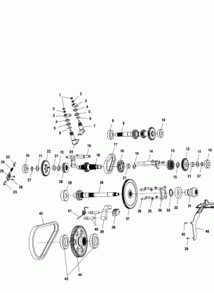 GEARCASE (INTERNAL COMPONENTS) - A00CH50AK (4954805480D005)