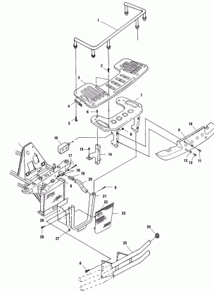 FRONT RACK and BUMPER MOUNTING - A00CH50AA (4954805480A009)