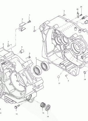 CRANKCASE - A00CK32AA (4954895489C008)