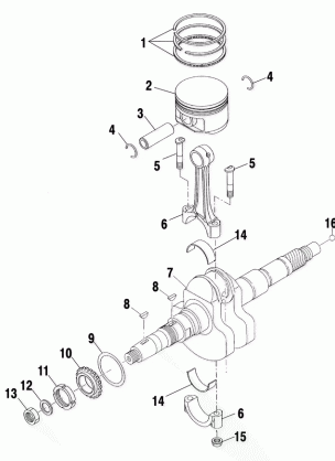 CRANKSHAFT and PISTON - A00CK32AA (4954895489C010)