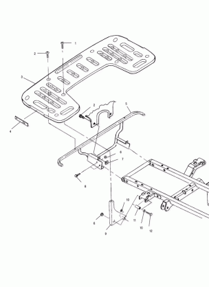 REAR RACK MOUNTING - A00CK32AA (4954895489A008)