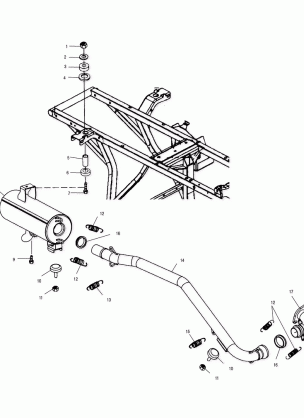 EXHAUST SYSTEM - A00CK32AA (4954895489A011)