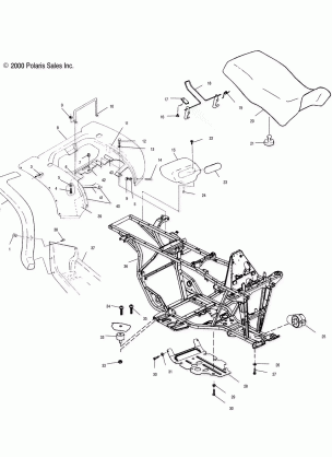 REAR CAB and SEAT - A00CK32AA (4954895489A005)