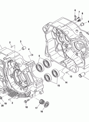 CRANKCASE - A00CK42AA (4949304930C008)