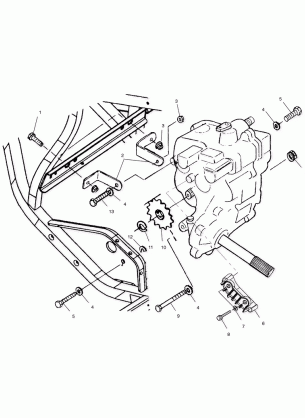 GEARCASE MOUNTING - A00CL50AA (4954815481C010)