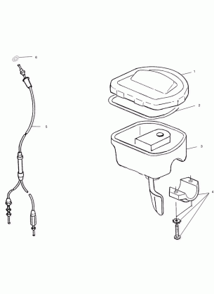 CONTROLS - THROTTLE ASM. / CABLE - A00BA25CA (4954825482B007)