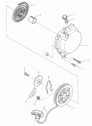 RECOIL STARTER - A00BA38CA (4954835483D003)