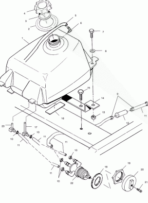 FUEL TANK - A00BA38CA (4954835483A013)