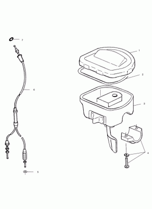 CONTROLS - THROTTLE ASM. / CABLE - A00BG38CA (4954845484B012)