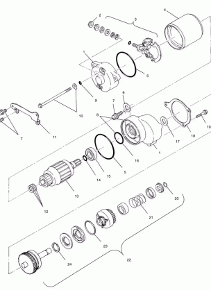 STARTING MOTOR - A00BG38CA (4954845484D010)