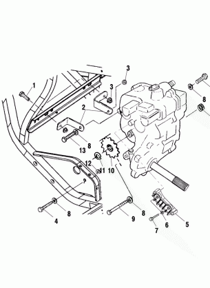 GEARCASE MOUNTING - A00BG50AA (4954855485C002)