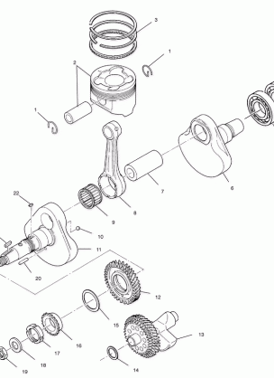 CRANKSHAFT and PISTON - A00BG50AA (4954855485D007)