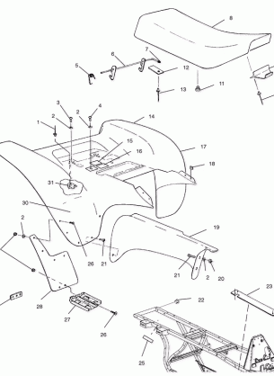 REAR CAB - A00BG50AA (4954855485A006)