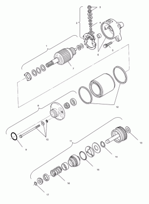 STARTING MOTOR - A00BG50AA (4954855485E002)