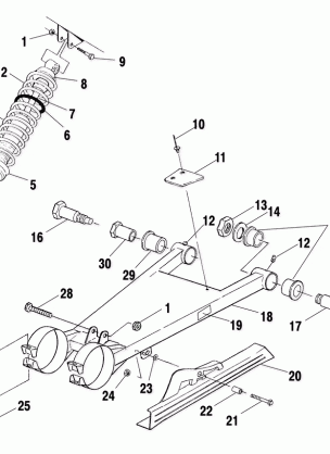 SWING ARM / SHOCK MOUNTING - A00BG50AA (4954855485C010)