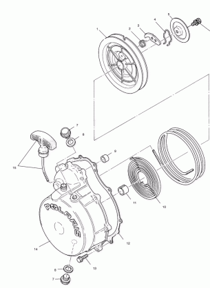 RECOIL STARTER - A00CB32FA (4949354935D005)