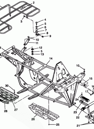 BUMPER and RACK MOUNTING - A99AA25CA (4949594959a007)