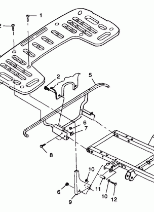 REAR RACK MOUNTING - A99CD50AA (4949254925A008)