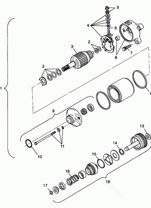 STARTING MOTOR - A99CD50AA (4949254925E001)