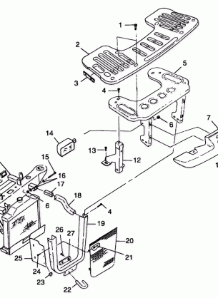 FRONT RACK and BUMPER MOUNTING - A99CD50AA (4949254925A009)