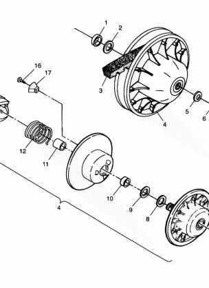 DRIVEN CLUTCH - A99CG38CA (4949634963C007)