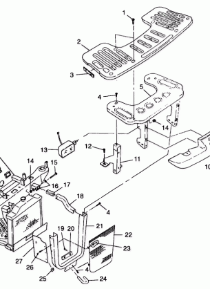 FRONT RACK and BUMPER MOUNTING - A99CG38CA (4949634963A009)