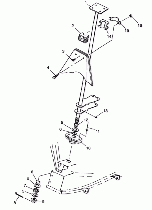 STEERING POST - A99CG38CA (4949634963B010)