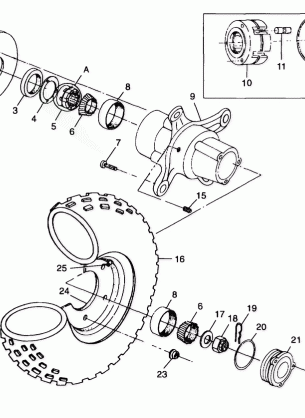 FRONT WHEEL - A99CG38CA (4949634963B006)