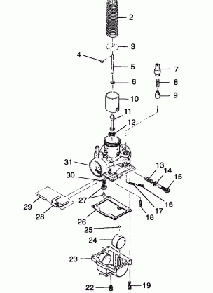 CARBURETOR - A99CG38CA (4949634963D005)