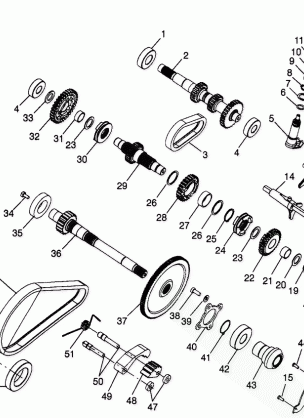 GEARCASE (Internal Components) - A99CH33CB (4945964596d001)