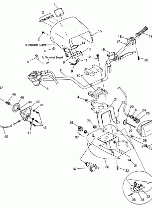 HANDLEBAR and HEADLIGHT POD - A99CH33CB (4945964596b013)